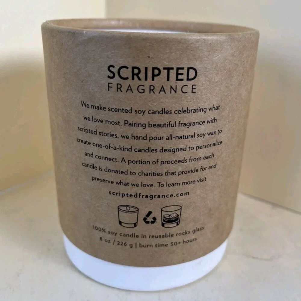 Scripted Fragrance September Birth Flower Morning Glory Soy Candle 8 oz New